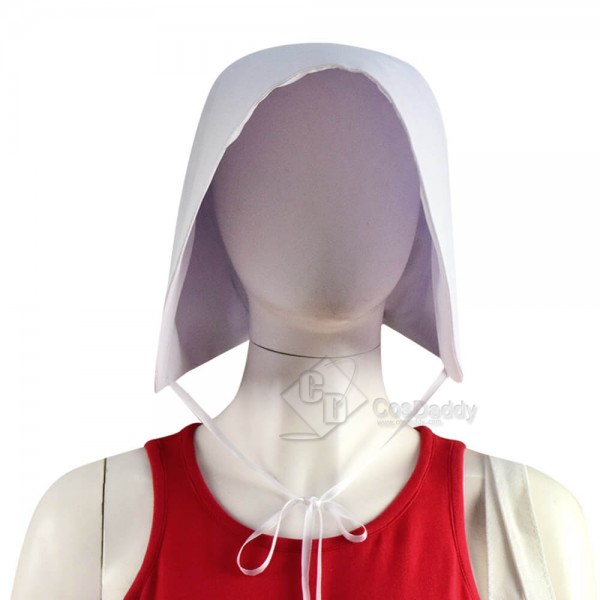 The Handmaid's Tale Cosplay Costume Halloween Red Dress With Bag