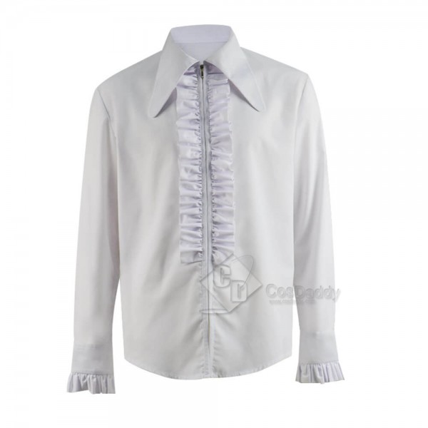 Doctor Who Third 3rd Doctor White Shirt Cosplay Costume