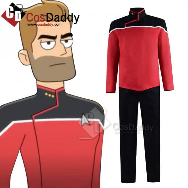 Star Trek Lower Decks Red Blue Yellow Uniform Unisex Cosplay Costume