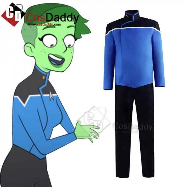 Star Trek Lower Decks Red Blue Yellow Uniform Unisex Cosplay Costume