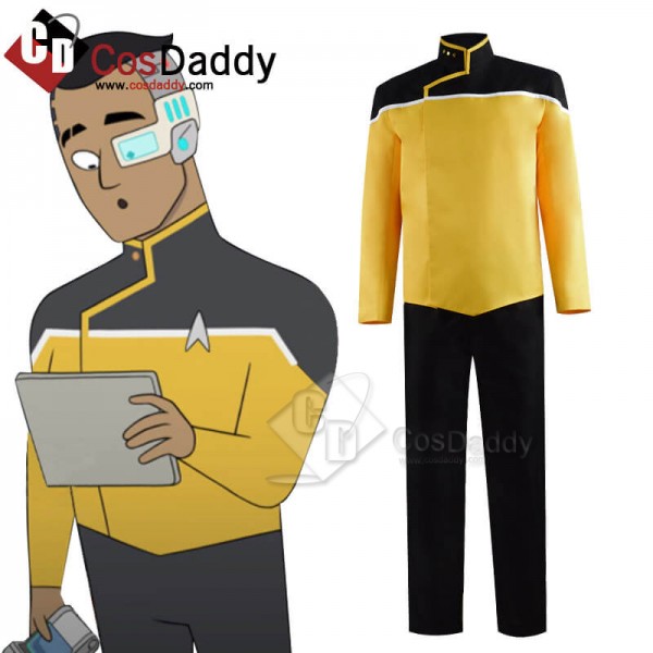 Star Trek Lower Decks Red Blue Yellow Uniform Unisex Cosplay Costume