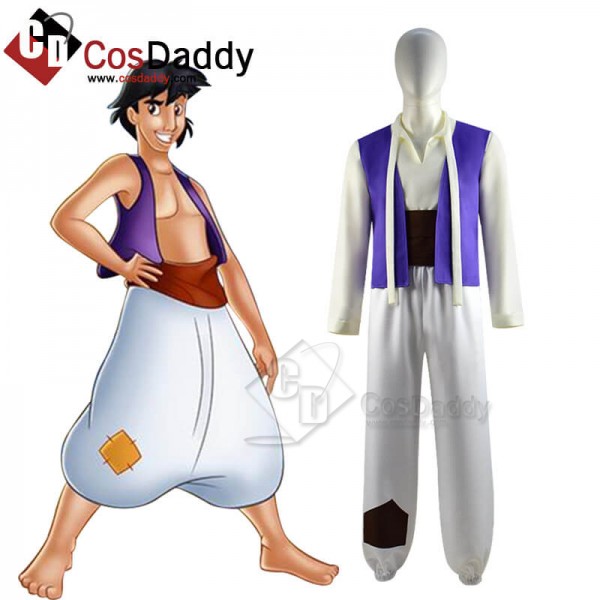 CosDaddy Kids Adults Disney Aladdin Aladdin Cosplay Costume
