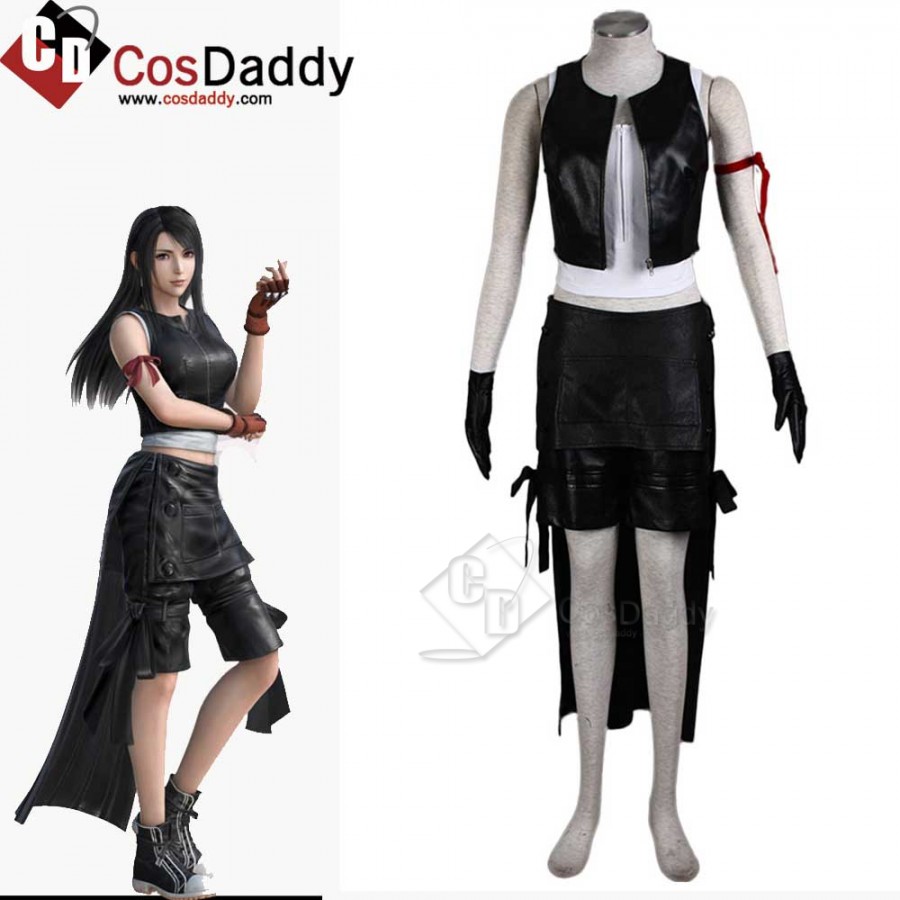 CosDaddy Final Fantasy VII Advent Children Tifa Lockhart Black Cosplay ...