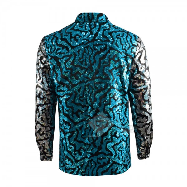 Tiger King Joe Exotic Sequin Shirt Cosplay Costume