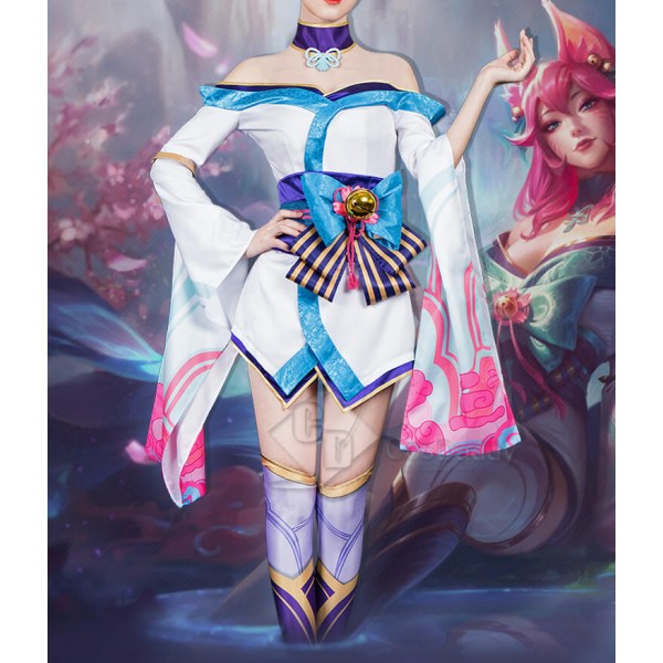 League Of Legends LOL Spirit Blossom Ahri Cosplay Costume