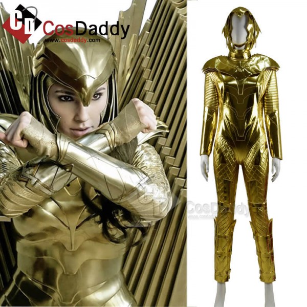 CosDaddy DC Wonder Woman 1984 Diana Prince Golden Eagle Armor Cosplay Costume