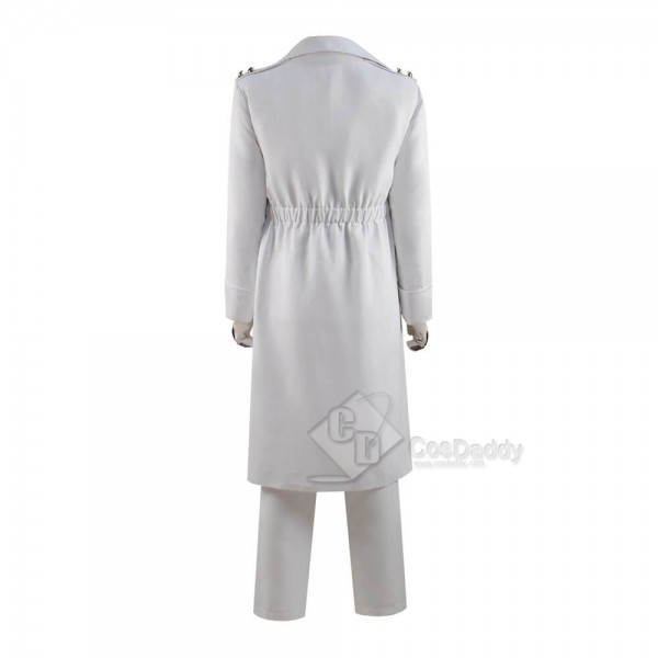 New Version Raised By Wolves Marcus Cosplay Costume White Trench Coat Full Set Outfit