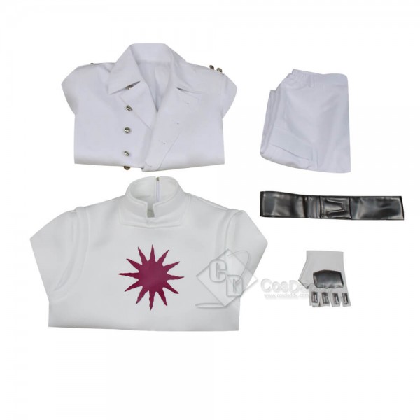 New Version Raised By Wolves Marcus Cosplay Costume White Trench Coat Full Set Outfit