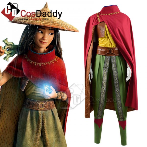 Raya and The Last Dragon Raya Cape Suit Full Set Cosplay Costume