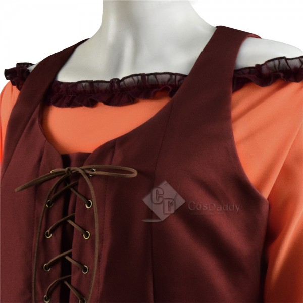 Hocus Pocus Mary Sanderson Dress Halloween Carnival Cosplay Costume For Sale