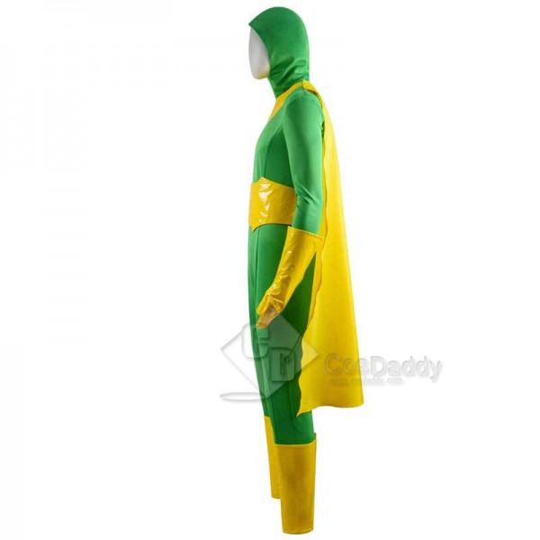 CosDaddy WandaVision Vision Green Jumpsuit Bodysuit Cape Cosplay Costume For Sale 