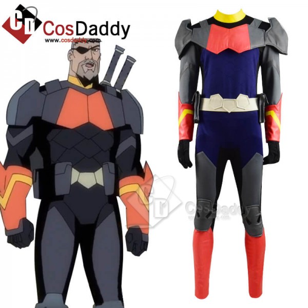 Deathstroke: Knights & Dragons Slade Wilson/Deathstroke Jumpsuit Cosplay Costume Deluxe Full Set 