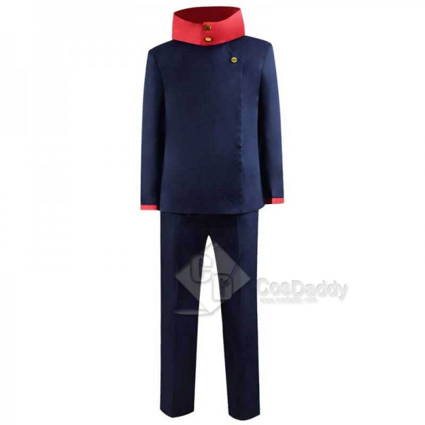 Jujutsu Kaisen Sorcery Fight Yuji Itadori Anime Ver.Dark Blue Cosplay Costume