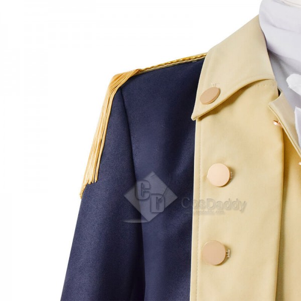 Best Historical Figure George Washington Colonial Cosplay Costume Long Coat Uniform Outfit CosDaddy