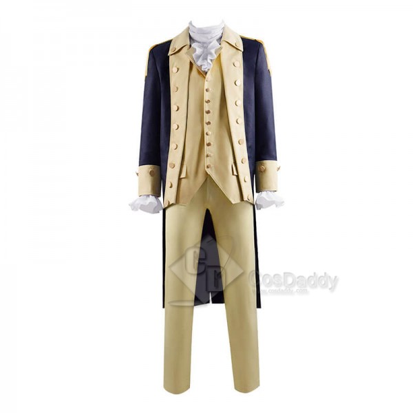 Best Historical Figure George Washington Colonial Cosplay Costume Long Coat Uniform Outfit CosDaddy