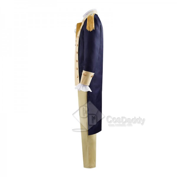 Best Historical Figure George Washington Colonial Cosplay Costume Long Coat Uniform Outfit CosDaddy