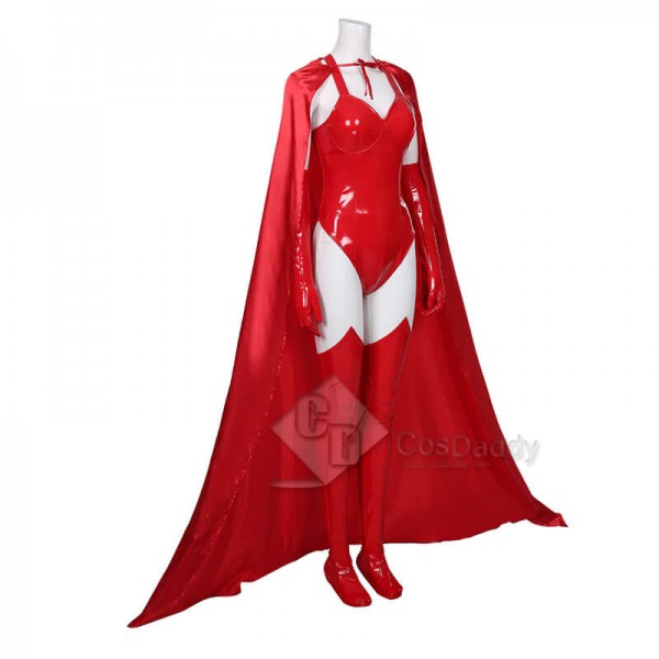 WandaVision Wanda Maximoff Scarlet Witch Cosplay Costume Halloween Carnival Outfit