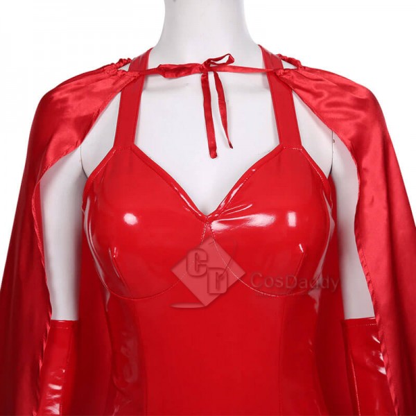 WandaVision Wanda Maximoff Scarlet Witch Cosplay Costume Halloween Carnival Outfit