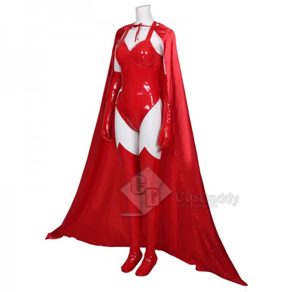 WandaVision Wanda Maximoff Scarlet Witch Cosplay Costume Halloween Carnival Outfit