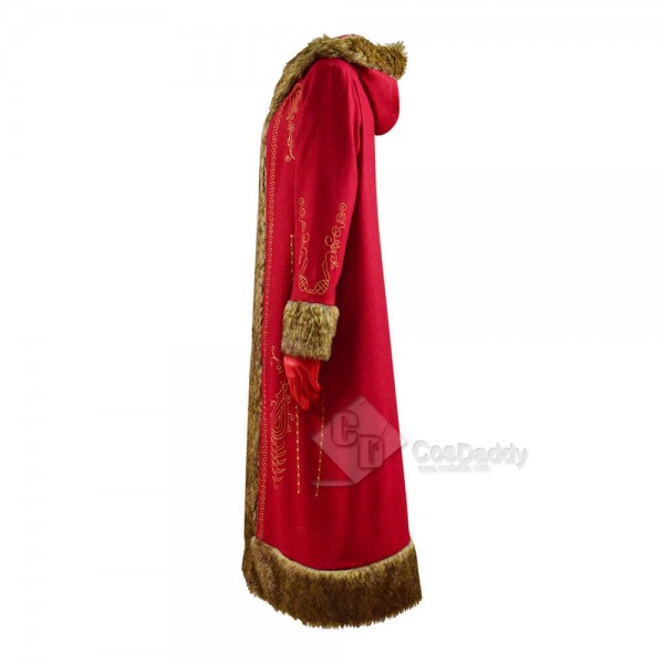 The Christmas Chronicles 2 Mrs. Claus Red Long Coat Cosplay Costume