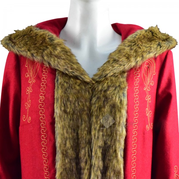 The Christmas Chronicles 2 Mrs. Claus Red Long Coat Cosplay Costume