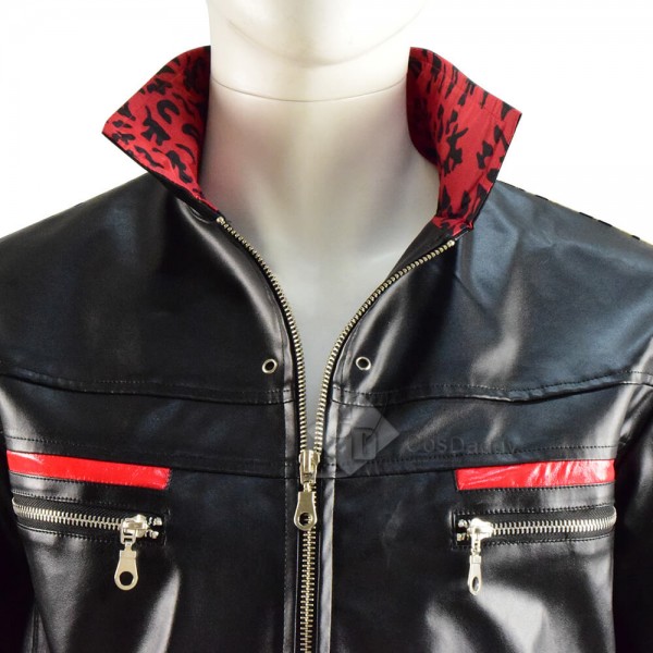 Best Final Fantasy VII Remake FF7 Leslie Kyle Leather Jacket Coat Cosplay Costume For Sale