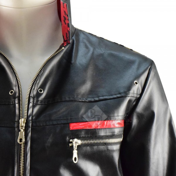 Best Final Fantasy VII Remake FF7 Leslie Kyle Leather Jacket Coat Cosplay Costume For Sale