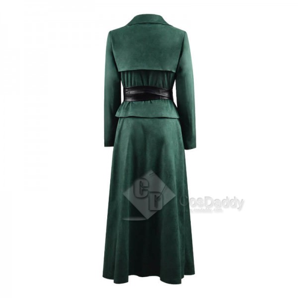 2020 TV The Watch Lady Sybil Ramkin Green Suit Outfit Cosplay Costume