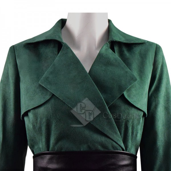 2020 TV The Watch Lady Sybil Ramkin Green Suit Outfit Cosplay Costume