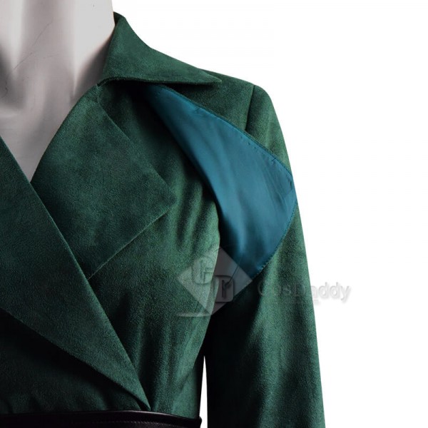 2020 TV The Watch Lady Sybil Ramkin Green Suit Outfit Cosplay Costume