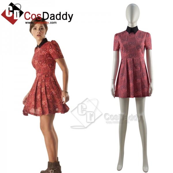 Doctor Who Claras Cute Red Dress Cosplay Costume CosDaddy