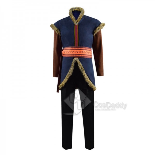 Disney Frozen 2 Kristoff Bjorgman Halloween Carnival Outfit Cosplay Costume 