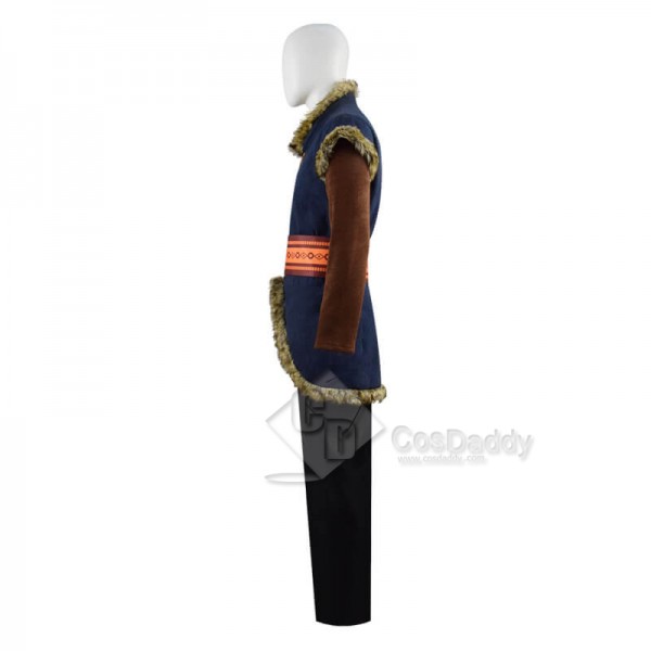 Disney Frozen 2 Kristoff Bjorgman Halloween Carnival Outfit Cosplay Costume 