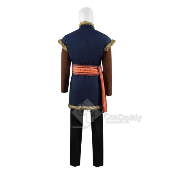 Disney Frozen 2 Kristoff Bjorgman Halloween Carnival Outfit Cosplay Costume 