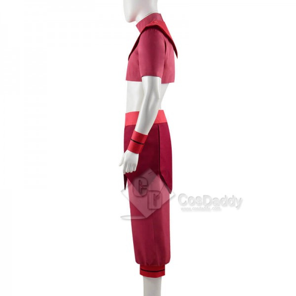 Avatar: The Last Airbender Ty Lee Kungfu Outfit Cosplay Costume 