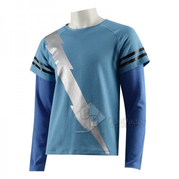 CosDaddy WandaVision Quicksilver Blue Flash Shirt Cosplay Costume