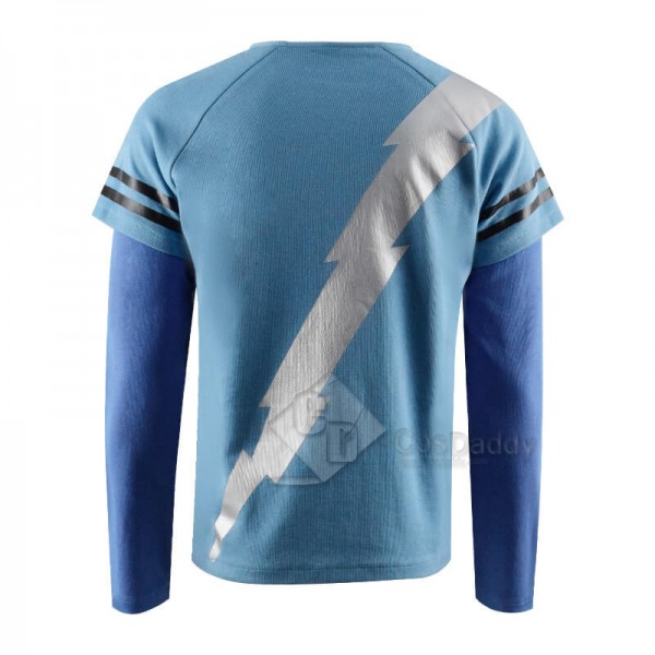 CosDaddy WandaVision Quicksilver Blue Flash Shirt Cosplay Costume