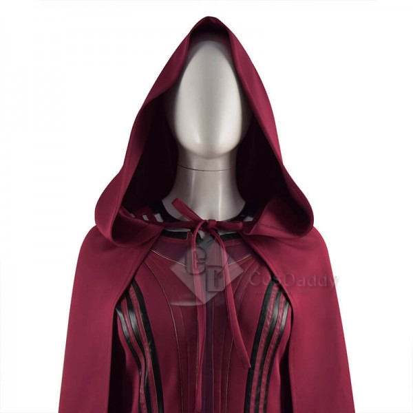 WandaVision Scarlet Witch Cosplay Suit Wanda Maximoff Cosplay Costume (Simply Version)