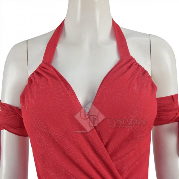 CosDaddy Suicide Squad Harley Quinn 2021 Movie Red Dress Cosplay Costume