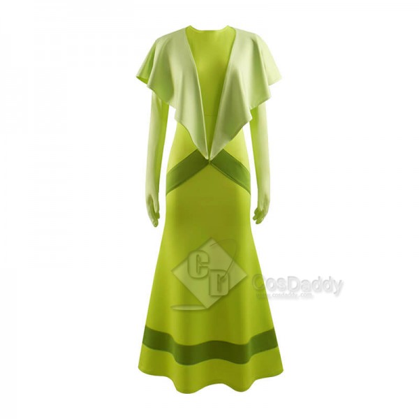 Disney Princess and the Frog Princess Tiana Green Dress Cosplay Costumes CosDaddy