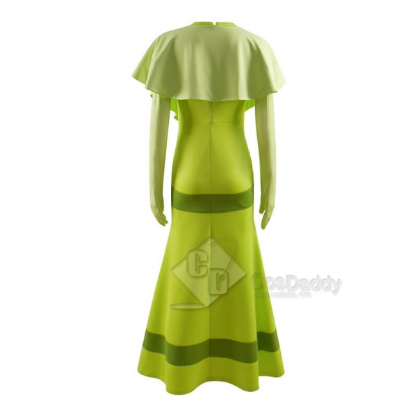 Disney Princess and the Frog Princess Tiana Green Dress Cosplay Costumes CosDaddy