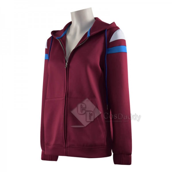 WandaVision Wanda Maximoff Hoodie Jacket Scarlet Witch Cosplay Costume(New Version)