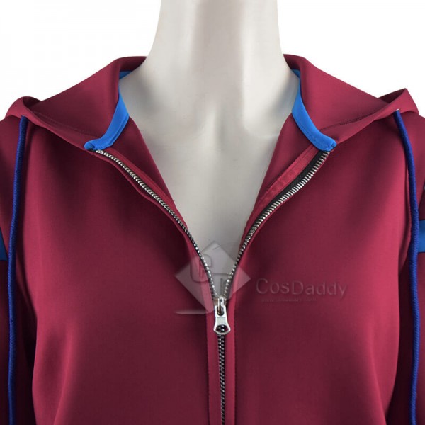 WandaVision Wanda Maximoff Hoodie Jacket Scarlet Witch Cosplay Costume(New Version)