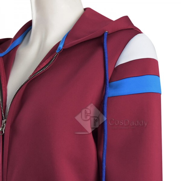 WandaVision Wanda Maximoff Hoodie Jacket Scarlet Witch Cosplay Costume(New Version)