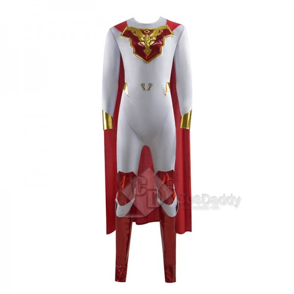 Jupiter’s Legacy 2021 Sheldon Sampson Superhero White Suit Cosplay Costumes