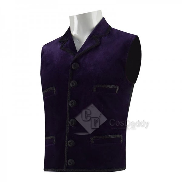 11th Doctor Purple Velvet Waistcoat Matt Smith Eleventh Doctor Costume CosDaddy