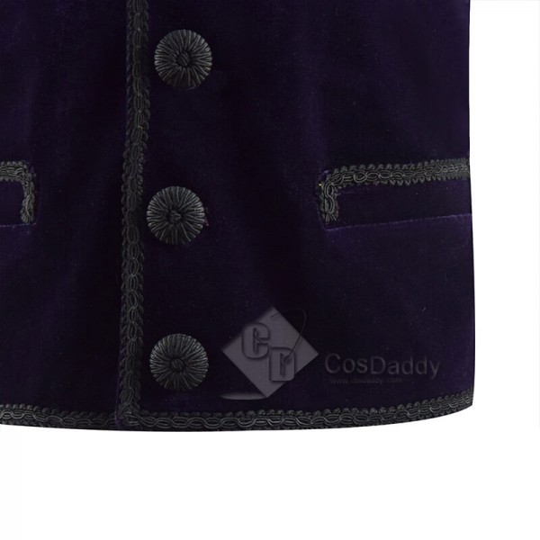 11th Doctor Purple Velvet Waistcoat Matt Smith Eleventh Doctor Costume CosDaddy
