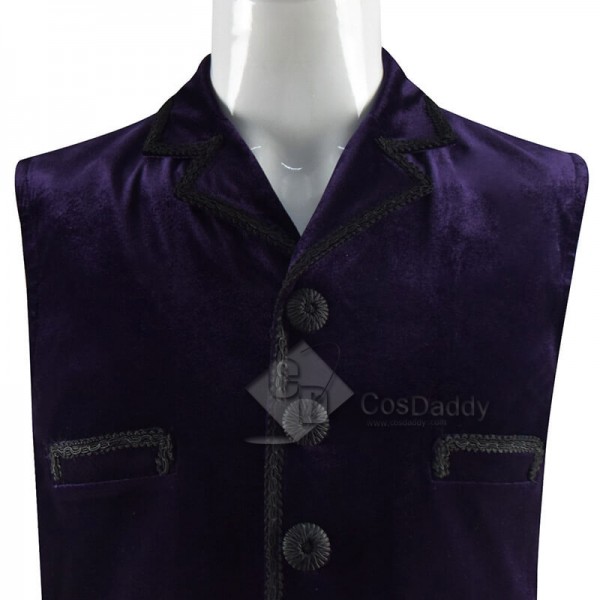 11th Doctor Purple Velvet Waistcoat Matt Smith Eleventh Doctor Costume CosDaddy