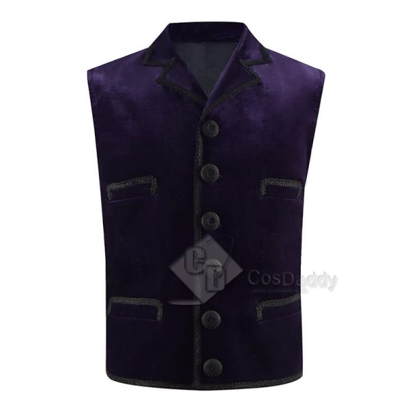 11th Doctor Purple Velvet Waistcoat Matt Smith Eleventh Doctor Costume CosDaddy