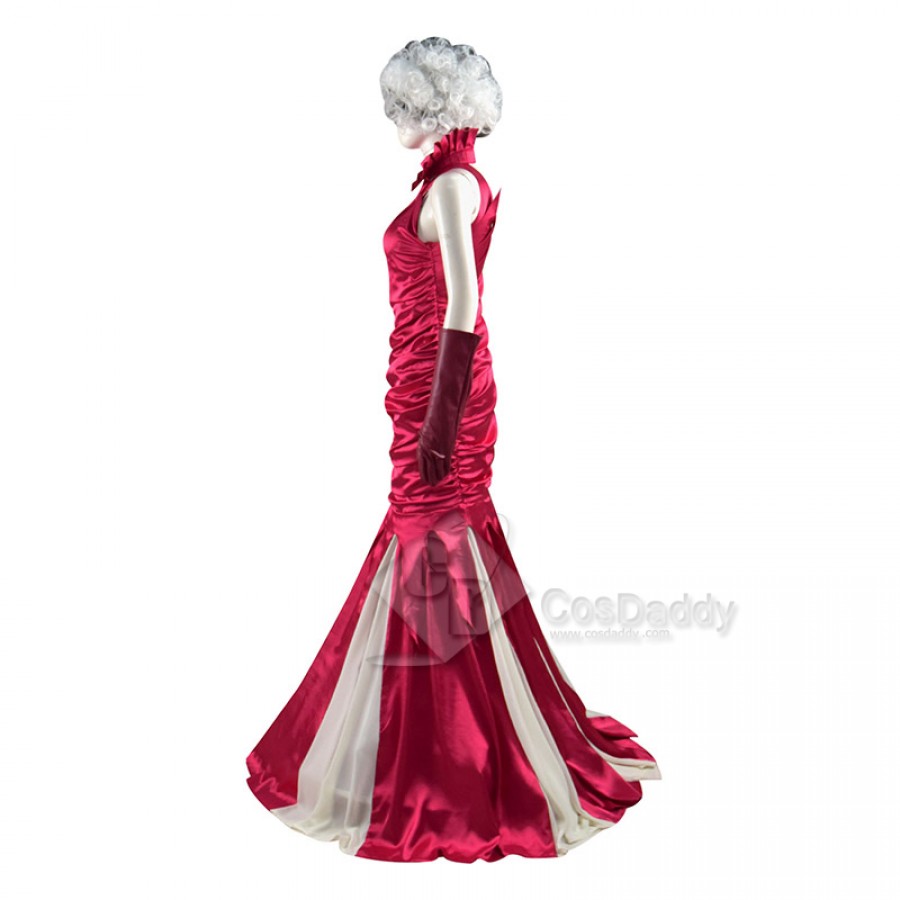 Cruella De Vil Red Dress Emma Stone Cosplay Costumes 2021 CosDaddy